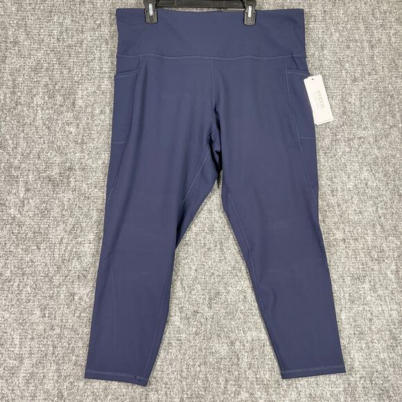 RBX‎ Leggings Womens 3X Blue Plus Always in Motion 7/8 Sporty Gym Yoga Workout - Picture 1 of 9